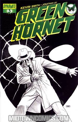 Kevin Smiths Green Hornet #3 Cover F Incentive John Cassaday Black & White & Green Cover