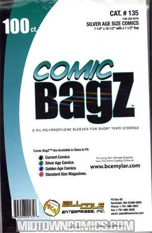 Bill Cole BAGZ Silver Age Bags 100-Count