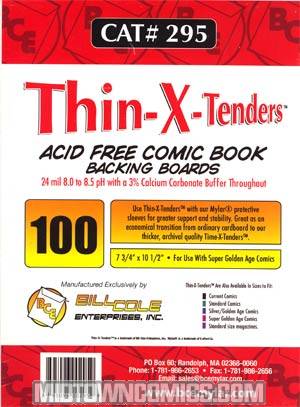 Bill Cole THIN-X-TENDERS Super Golden Age Size Boards 100-Count