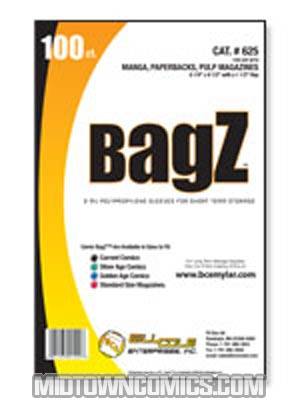 Bill Cole BAGZ DVD and Manga Bags 100-Count