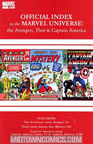 Avengers Thor & Captain America Official Index To The Marvel Universe #1 (Heroic Age Tie-In)