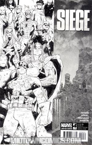 Siege (Marvel) #4 Cover C Incentive Olivier Coipel Sketch Cover