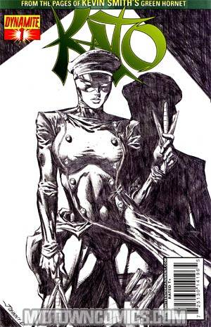 Kevin Smiths Kato #1 Cover F Incentive Johnny Desjardins Black & White & Green Cover