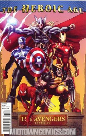 Avengers Vol 4 #1 Cover C Incentive Greg Land Heroic Age Variant Cover (Heroic Age Tie-In)