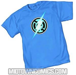 Blue Lantern Flash Symbol T-Shirt Large