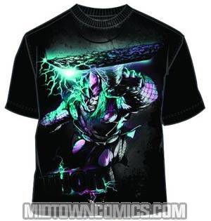Thor Hammer Lunge Black T-Shirt Large