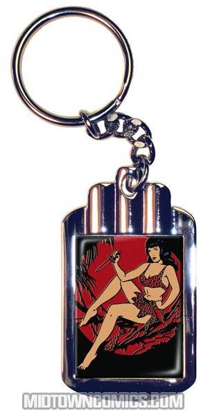 Bettie Page Jungle Night Keychain