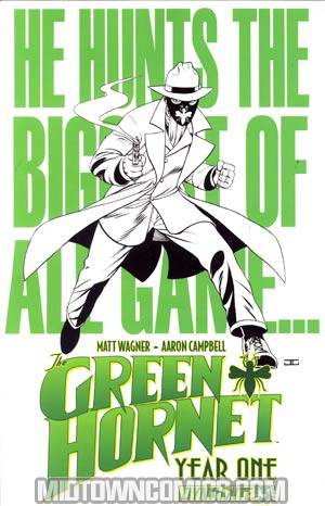 Green Hornet Year One #3 Cover C Incentive John Cassaday Black & White & Green Cover