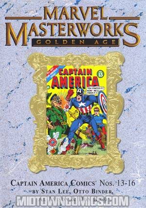 Marvel Masterworks Golden Age Captain America Vol 4 HC Variant Dust Jacket