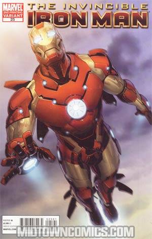 Invincible Iron Man #25 Cover G 2nd Ptg Salvador Larroca Variant Cover