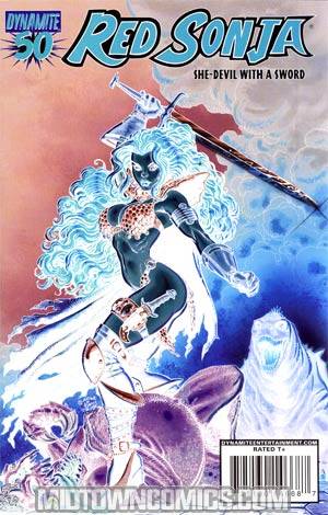 Red Sonja Vol 4 #50 Cover G Incentive Art Adams Negative Art Cover