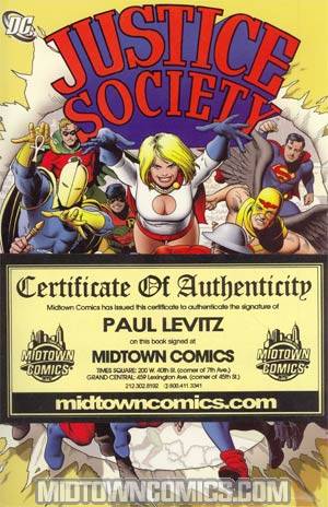 Justice Society Vol 1 TP Signed By Paul Levitz