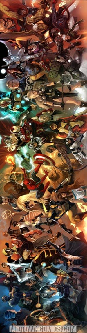 Avengers Heroic Age By Marko Djurdjevic Oversized Vinyl Poster