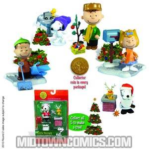 Peanuts Christmas 2010 Poseable Action Figure Assortment Case