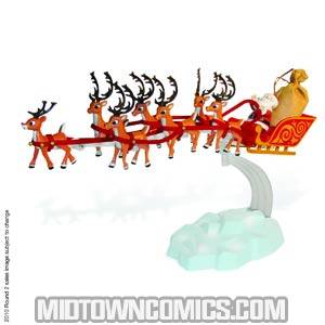 Rudolph The Red-Nosed Reindeer 2010 Santa Sleigh & Team With Music