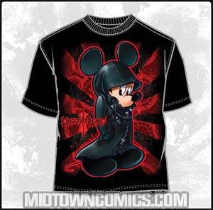 Disney Kingdom Hearts Mickey Slick Youth T-Shirt Large
