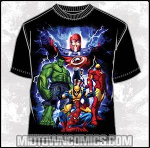 Marvel Team-Ups Accepted Electric T-Shirt Large