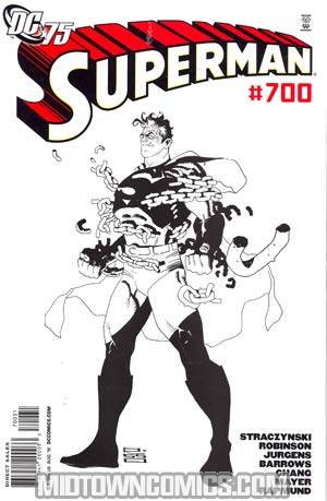 Superman Vol 3 #700 Cover C Incentive DC 75th Anniversary By Eduardo Risso Sketch Cover