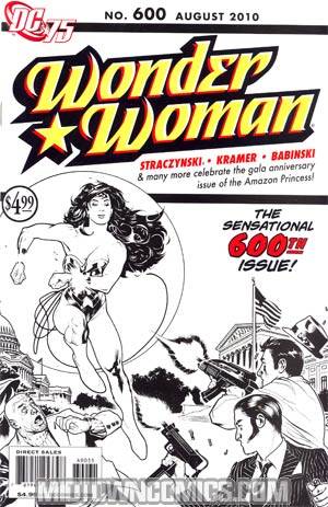 Wonder Woman Vol 3 #600 Cover C Incentive DC 75th Anniversary By Adam Hughes Sketch Cover