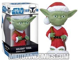 Star Wars Yoda Mini Holiday Wacky Wobbler
