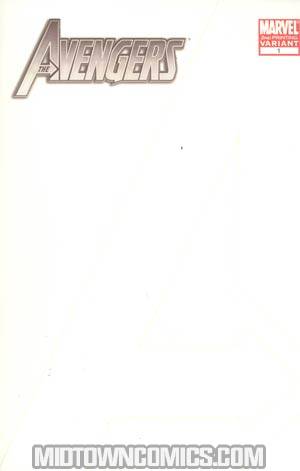 Avengers Vol 4 #1 Cover L 2nd Ptg Blank Variant Cover (Heroic Age Tie-In)