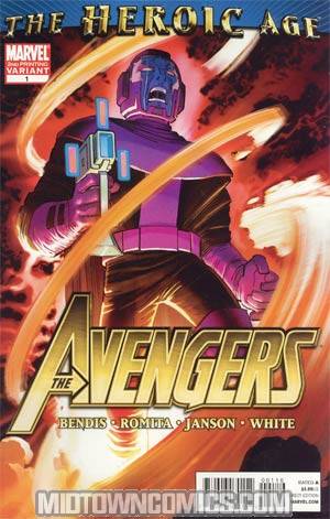 Avengers Vol 4 #1 Cover K 2nd Ptg John Romita Jr Variant Cover (Heroic Age Tie-In)