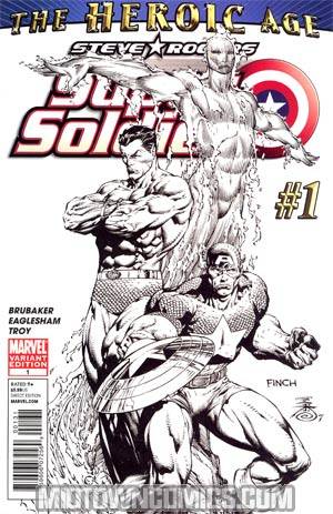 Steve Rogers Super-Soldier #1 Incentive David Finch Sketch Cover