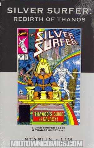 Silver Surfer Rebirth Of Thanos HC Premiere Edition Direct Market Cover