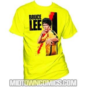 Bruce Lee Blood Yellow T-Shirt Large