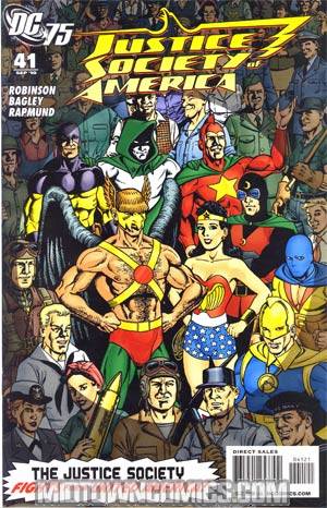 Justice Society Of America Vol 3 #41 Cover B Incentive DC 75th Anniversary By George Perez Variant Cover (Brightest Day Tie-In)(Dark Things Part 2)
