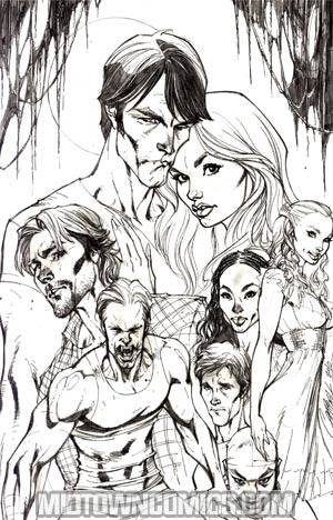 True Blood #1 Cover F Incentive J Scott Campbell Virgin Sketch Cover