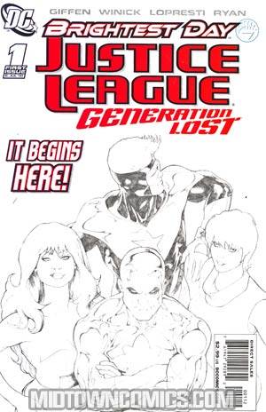 Justice League Generation Lost #1 Cover C 2nd Ptg (Brightest Day Tie-In)