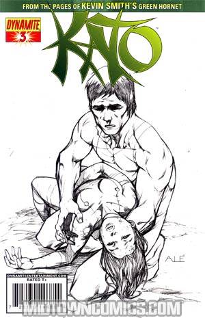 Kevin Smiths Kato #3 Cover D Incentive Ale Garza Black & White & Green Cover