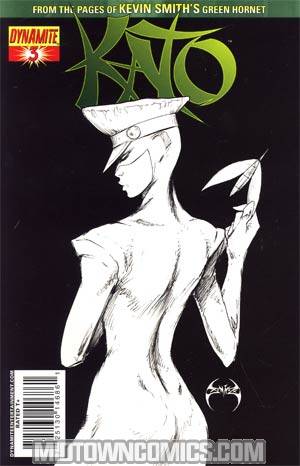 Kevin Smiths Kato #3 Cover E Incentive Joe Benitez Black & White & Green Cover