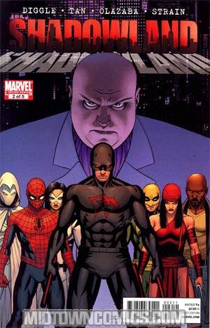 Shadowland #2 Cover A 1st Ptg Regular John Cassaday Black Daredevil Costume Cover