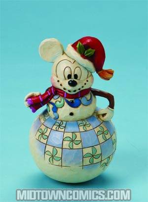 Disney Traditions Swaying Snowman Mickey Mouse Figurine