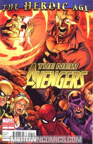 New Avengers Vol 2 #1 Cover F 2nd Ptg Stuart Immonen Variant Cover (Heroic Age Tie-In)