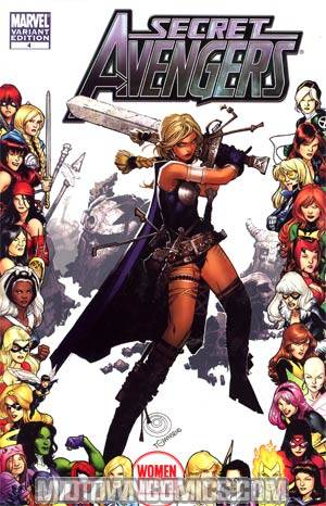 Secret Avengers #4 Incentive Women Of Marvel Frame Variant Cover
