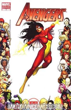 Avengers Vol 4 #4 Cover B Incentive Women Of Marvel Frame Variant Cover