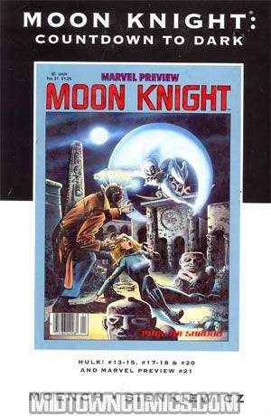 Moon Knight Countdown To Dark HC Premiere Edition Direct Market Cover