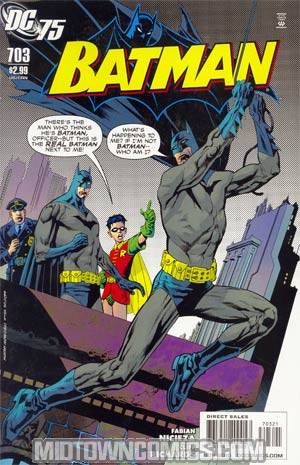 Batman #703 Cover B Incentive DC 75th Anniversary By Kevin Nowlan Variant Cover