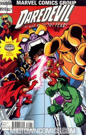 Daredevil Vol 2 #510 Cover B Incentive Super Hero Squad Variant Cover (Shadowland Tie-In)