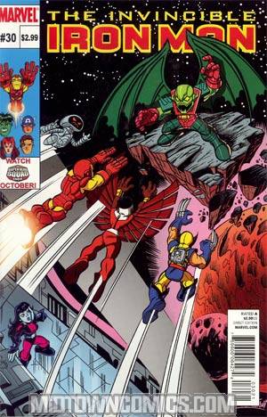 Invincible Iron Man #30 Cover B Incentive Super Hero Squad Variant Cover