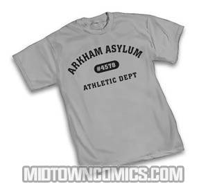 Arkham Asylum Athletic Dept T-Shirt Large