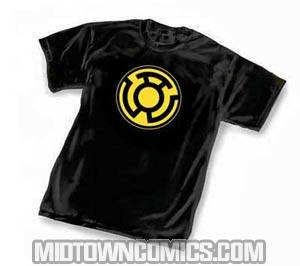 Sinestro Corps Symbol Black T-Shirt Large
