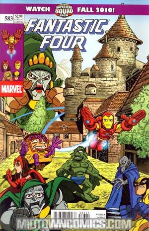 Fantastic Four Vol 3 #583 Cover B Incentive Super Hero Squad Variant Cover