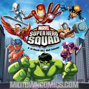 Marvel Super Hero Squad 2011 12x12 Inch Wall Calendar