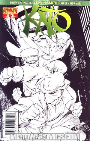 Kevin Smiths Kato #4 Cover D Incentive Ale Garza Black & White & Green Cover