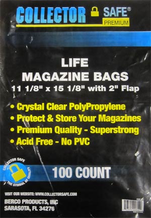 Collector Safe Life Magazine Size Bags 100-Pack
