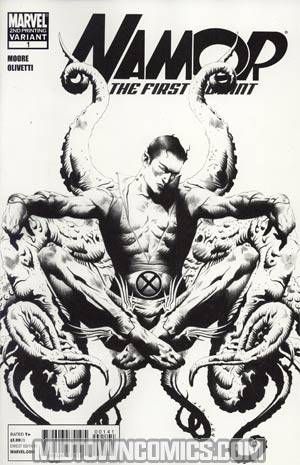 Namor The First Mutant #1 Cover D 2nd Ptg Jae Lee Sketch Variant Cover (X-Men Curse Of The Mutants Tie-In)